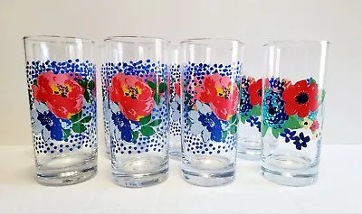 The Pioneer Woman 2 Dazzling Dahlias Plus 6 Melody Cooler Glasses/tumblers • $45.98