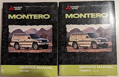 2000 MITSUBISHI Montero Shop Service Repair Manual Set FACTORY BOOKS OEM 00 X • $177.95