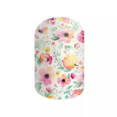 $7.80 • Buy 🦊 Jamberry Nail Wraps Vinyl Full Sheet Boutique Glossy Floral Pink Pastel
