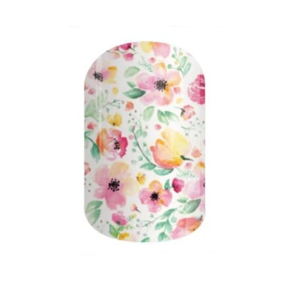 $7.80 • Buy 🦊 Jamberry Nail Wraps Vinyl Full Sheet Boutique Glossy Floral Pink Pastel