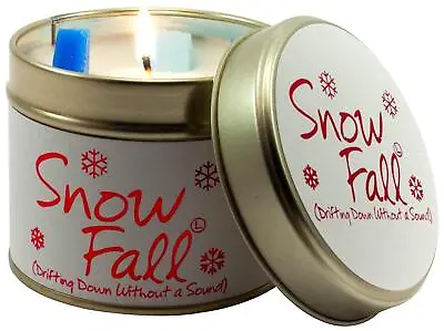 Lily Flame - Scented Candle Tin - Snow Fall - UK MADE • £11.97