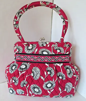 Vera Bradley  Red Deco Daisy  Alice Bowler Shoulder Bag Retired Pattern • $34.99