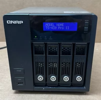 Qnap TS-439 PRO  NAS Server 1 GB  DOM DDRII  4-Bay 1.6 GHz • $299.99