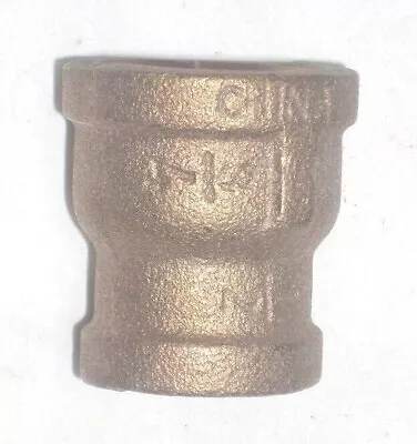 Brass Plumbing Reducer 3/4 To 1/2 Female To Female Threaded • $7.99