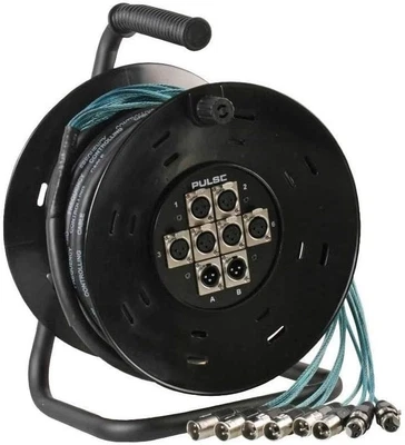 £108.74 • Buy 25m Pulse 6/2 Way XLR Multicore Drum Stagebox Stage Snake Mic Studio Multicore