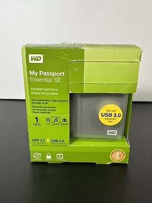 My Passport Essential SE 1 TB USB 3.0/2.0 Ultra Portable External HARD DRIVE • $44.99