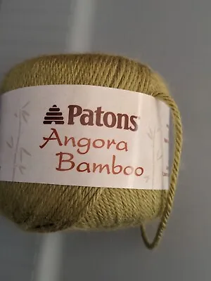 Patons Angora Bamboo Yarn. Worsted. LAUREL LEAF  • $2