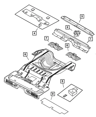 Genuine Mopar Torque Box Bracket Left 4696247AB • $61.72