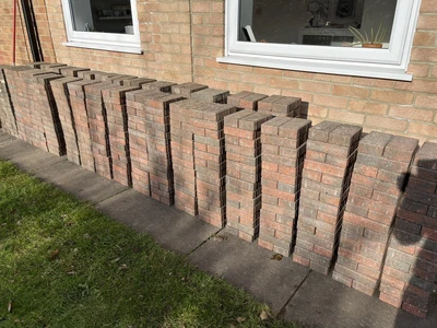£30 • Buy Approximately 65m2 Reclaimed Brindle Block Paving Bricks Pavers Driveway