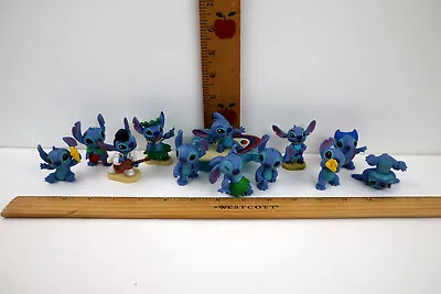 Disney Lilo - STITCH PVC Lot Of 12 - Elvis Surf Hula And More 2.5 - 3  High • $24.99