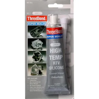 ThreeBond High Temp RTV Silicone Liquid Gasket Grey 85g SS1-85BP • $20.95