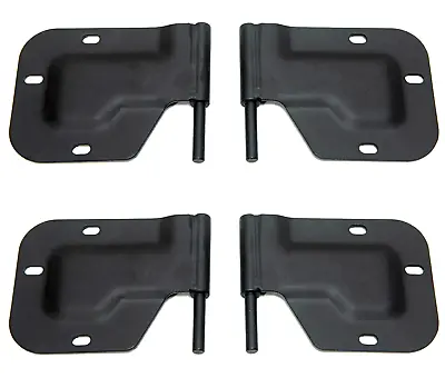 HUMVEE HMMWV X-DOOR HINGES (4) 2 LH +2 RH Hard Door M998 M1097 M1123 M1152 M1151 • $119.95