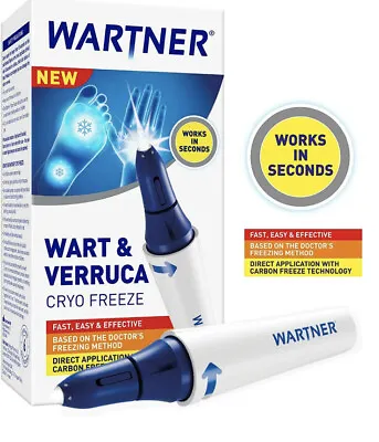 Wartner Cryotherapy Effective Removal Warts & Verrucas Doctor's Freezing Method • £15.95