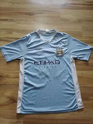 Manchester City Aguero 2011/2012 Energie Football Soccer Jersey  Mens Size S • $33