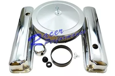 $108.86 • Buy Chrome Valve Cover&Air Cleaner DressUp Kit 352 360 390 406 427 428 BBF FE Ford
