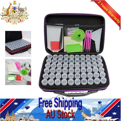 $36.66 • Buy 60 Slots Diamond Painting Accessories Storage Box Embroidery Case Nail Art Beads