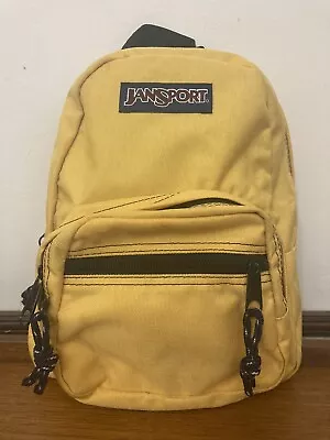 £30 • Buy Jansport Backpack Mini Child Yellow Rucksack Bag Walking Camping