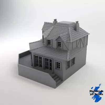 Villa 1 20mm 1:72 WW2 Building Terrain Tabletop Gaming 3D Print • £25.99