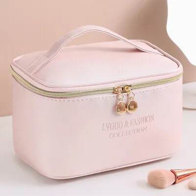£7.19 • Buy Large Capacity Make Up Bags Vanity Case Cosmetic Nail Tech Storage Beauty Box