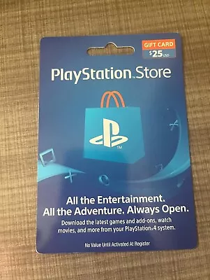 $25 PlayStation Store USD Card (READ DESC BEFORE BUYING!) • $17