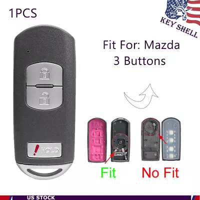 For Mazda CX-5 3 CX-3 CX-9 Speed 3 Remote Car Key Fob Shell Case 3B WAZSKE13D01 • $11.55