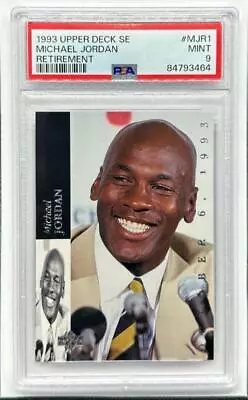 1993-94 Upper Deck SE Michael Jordan Retirement #MJR1 PSA 9 Bulls • $5.50