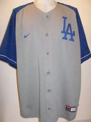 Manny Ramirez Los Angeles Dodgers Mens XL Gray Nike Button-up Jersey • $115