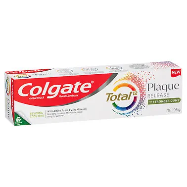 Colgate Total Plaque Release Coolmint Toothpaste 95g • $9.49
