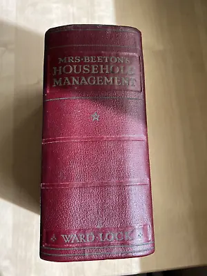 VINTAGE 1920s/30s MRS BEETONS HOUSEHOLD MANAGEMENT COOKERY BOOK DISPLAY PROP • $56.03