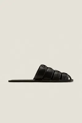 ZARA LEATHER MULE CAGE SANDALS Size UK 6 /EU 39 BNIB RRP £59.99 • £35