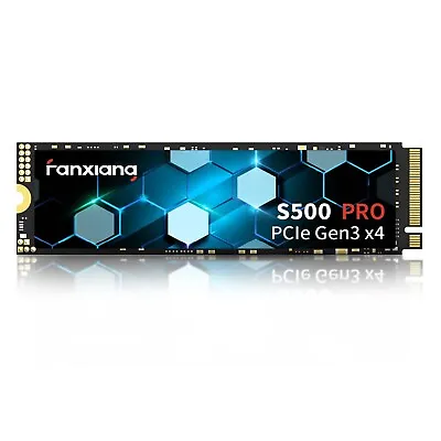 Fanxiang S500 Pro 1TB NVMe SSD M.2 PCIe Gen3x4 2280 Internal Solid State Driv... • $81.59