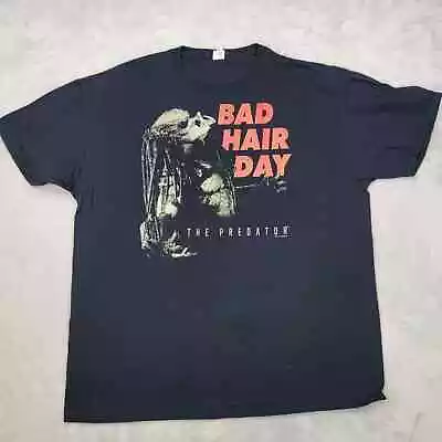 Predator Shirt Mens XL Cult Classic FOX Movie Promo Sci Fi Bad Hair Day Adult • $30