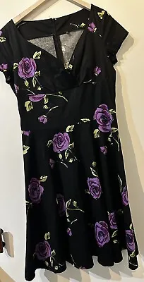 Ladies Lindy Hop/Rock & Roll Floral Dress Size XL • £5