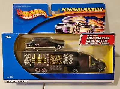 Hot Wheels Pavement Pounder Limo VIP  Rock On Wheels  Transport Truck 2001 New • $9.95