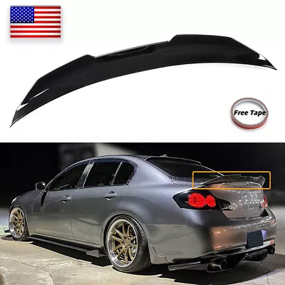 For Infiniti G35/G37 4Door Sedan PSM Rear Trunk Spoiler Wing Lip Carbon Fiber • $109.98