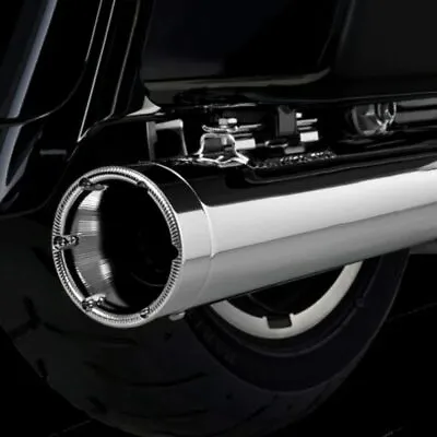 Vance And Hines Monster Round Exhaust Slip-Ons Chrome • $768.59