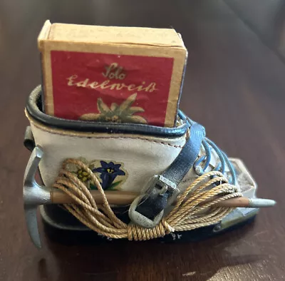 Vintage Miniature Ski/climber Boot.  Matchbook Holder Souvenir Collectible • $9.99