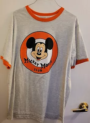  Mickey Mouse Club Shirt Ringer Xl Disney • $14.50