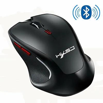 Bluetooth Wireless Mouse 2400DPI Mini Mice For Windows Mac OS Tablet PC Laptop • £8.02