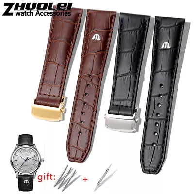 20 22mm Cow Leather Watchband Strap Fit For MAURICE LACROIX Eliros Watches +Tool • $34.67