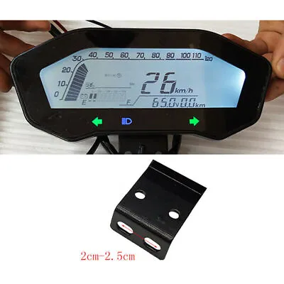 US Universal Motorcycle LCD Digital Odometer Speedometer Tachometer Gauge Km/h • $27.59