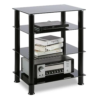 Media Stand Entertainment Center For TV Audio Video Components4 Tiers • $73.85