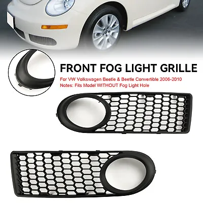 Front Bumper Fog Light Grille Fit VW Volkswagen Beetle & Beetle Convertible F8 • $45.62