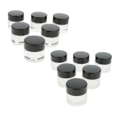 6 Pcs  Mini Empty Cosmetic Samples Container Pot Jars For Make Up Eye Shadow • £9.94