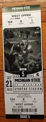 2023 Michigan State Vs Michigan Wolverines Football Ticket Stub Small Crease • $24.99