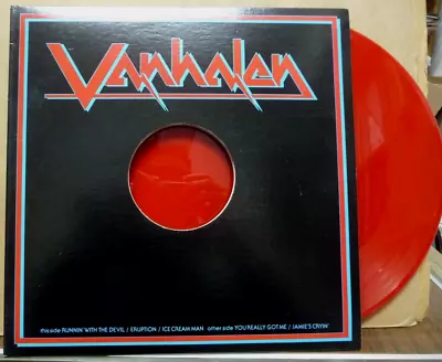 VAN HALEN Looney Tunes PROMO Original 1978 Red Colored Record Vinyl LP SUPERB • $199.99