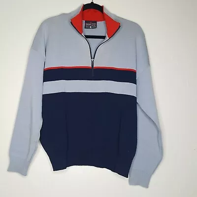 Vintage Men's Demetre Wool USA Racing Ski Sweater Down Hill Team USA Size Medium • $99