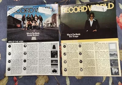 Record World Magazine 1976 Doobie Bros Boz Scaggs • $9.99