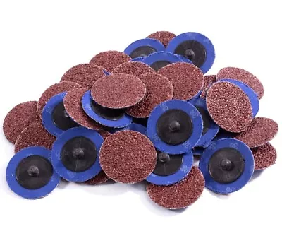 50PCS 2 Inch 36 Grit Aluminum Oxide Roll Lock Die Grinder Sanding Grinding Disc • $17.09