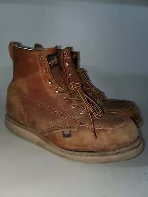 Thorogood American Heritage STEEL Toe USA Work Boots Men 13D (READ DESCRIP) • $45.99